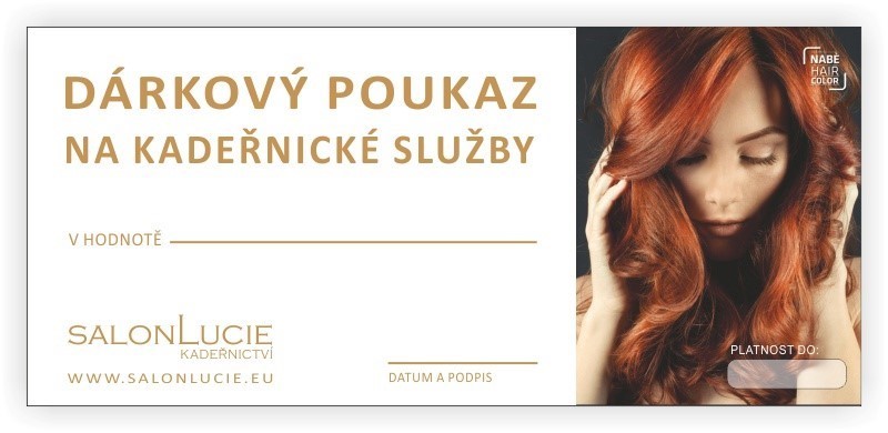 Dárkový poukaz Salon Lucie